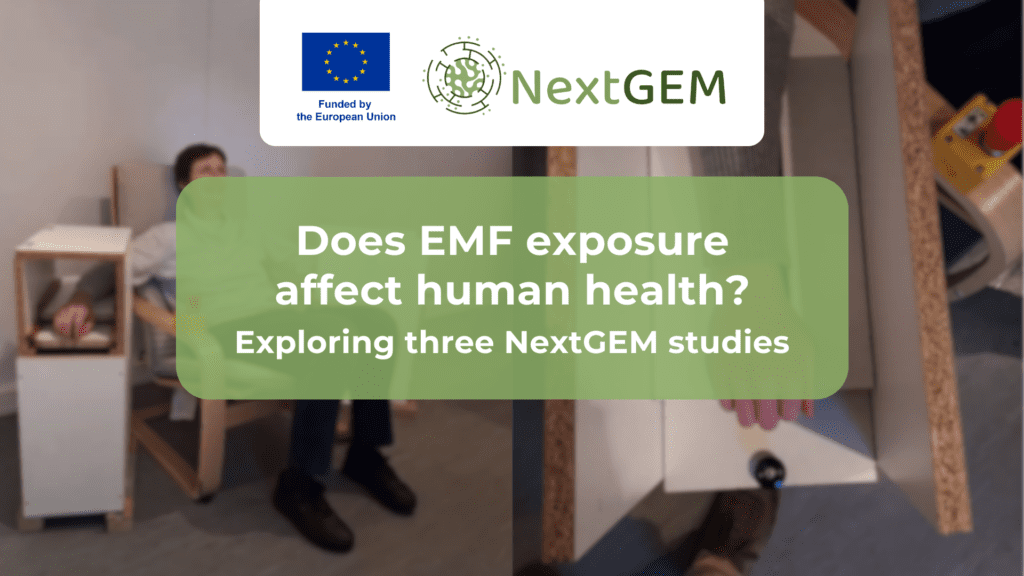 Feature image with the title: Does EMF exposure affect human health? Exploring three NextGEM studies
