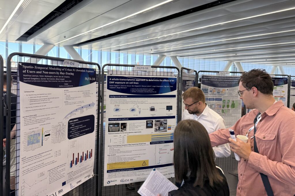 NextGEM partners during the BioEM 2025 poster session.